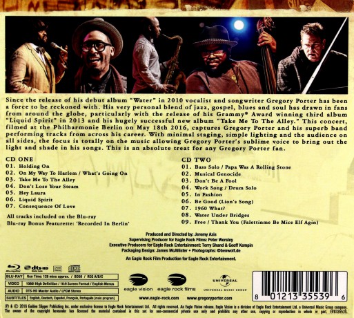 Gregory Porter: Live In Berlin [Blu-Ray]+[2CD]