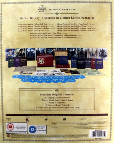 Wizarding World: Harry Potter 1-8 / Fantastic Beasts and Where to Find Them / The Crimes of Grindelwald (Limited) [BOX] [19xBlu-Ray]