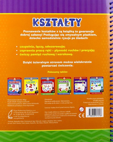 Kształty. Pisz i zmazuj [KSIĄŻKA]