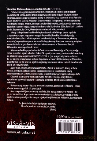 Sto dwadzieścia dni Sodomy czyli szkoła libertynizmu - Markiz De Sade [KSIĄŻKA]
