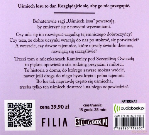 Szczęście na wyciągnięcie ręki. Uśmiech losu (Tom 3) - Agnieszka Krawczyk [AUDIOBOOK]