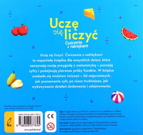 Uczę się liczyć. Ćwiczenia z naklejkami [KSIĄŻKA]