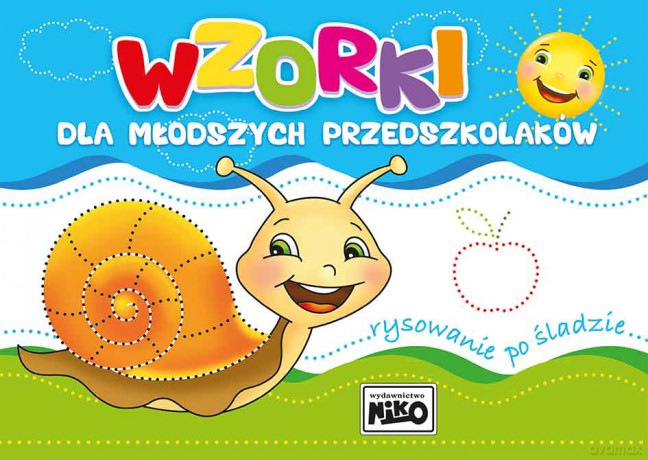 Wzorki dla młodszych przedszkolaków. Rysowanie po śladzie [KSIĄŻKA]