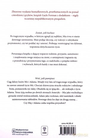 Zostań jeśli kochasz, wróć jeśli pamiętasz - Gayle Forman [KSIĄŻKA]