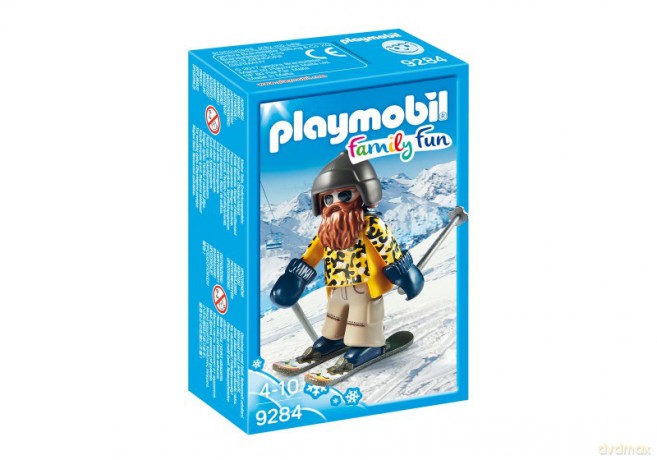 Narciarz na nartach Snowblade [FIGURKA]