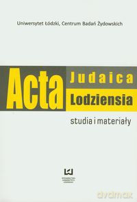 Acta Judaica Lodziensia 1/2011 [KSIĄŻKA]