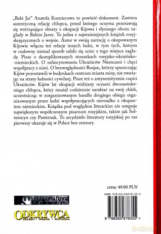 Babi Jar - Anatolij Kuzniecow [KSIĄŻKA]