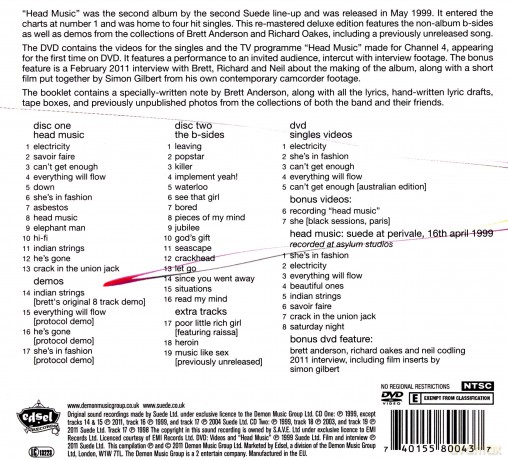Suede: Head Music - Suede [2CD]+[DVD]