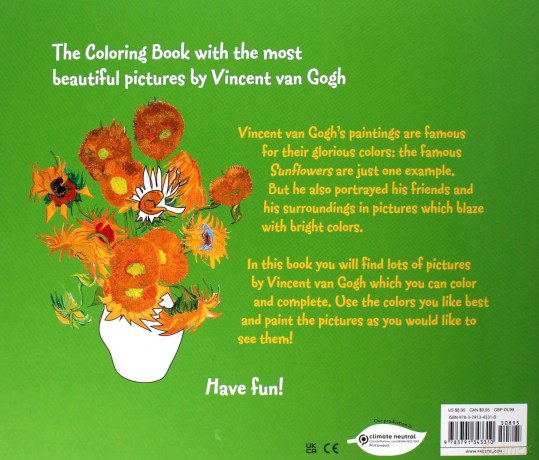 Coloring Book Vincent van Gogh - Annette Roeder [KSIĄŻKA]