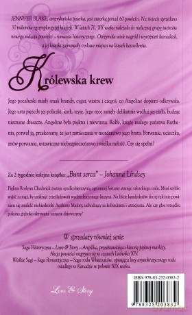 Romans historyczny 73: Królewska krew - Jennifer Blake [książka]