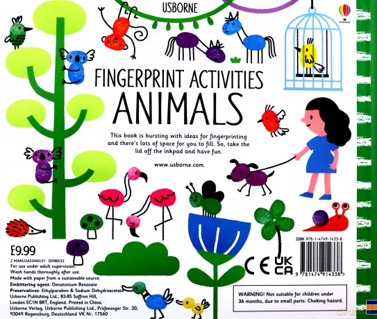 Fingerprint activities Animals [KSIĄŻKA]