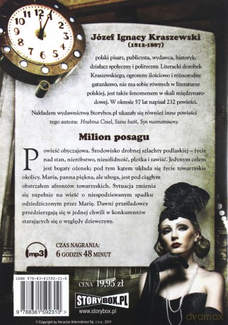 Milion posagu - Józef Ignacy Kraszewski [AUDIOBOOK] [CD-MP3]