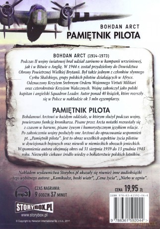 Pamiętnik pilota - Bohdan Arct [AUDIOBOOK] [CD-MP3]
