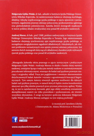 Jednostka tekstu prawnego w ujęciu teoretycznym i praktycznym [KSIĄŻKA]