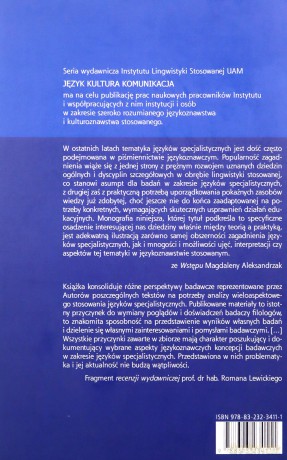 Języki specjalistyczne w lingwistyce stosowanej: między teorią i praktyką [KSIĄŻKA]