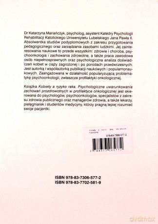 Kobiety a ryzyko raka - Katarzyna Mariańczyk [KSIĄŻKA]