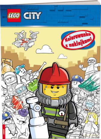 Lego City Kolorowanka z naklejkami [KSIĄŻKA]