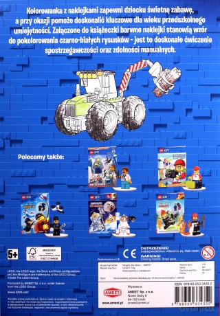 Lego City Kolorowanka z naklejkami [KSIĄŻKA]