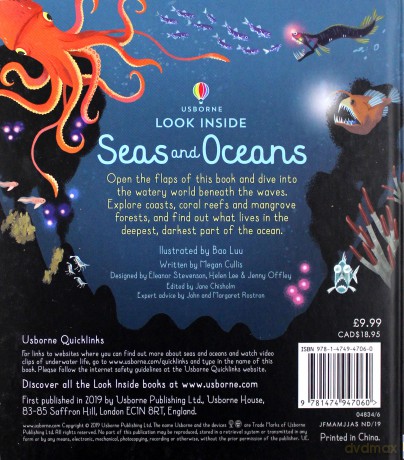 Look inside seas and oceans - Megan Cullis [KSIĄŻKA]
