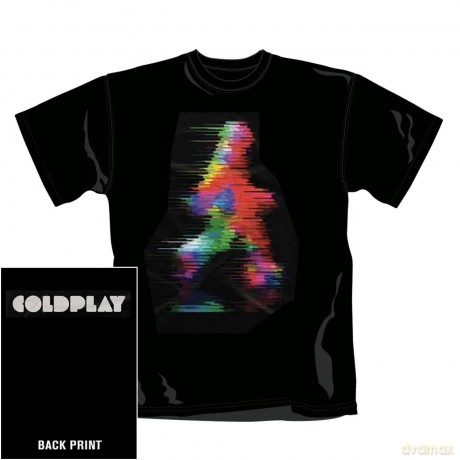 Coldplay: Blurred Man, Black (XL) [T-SHIRT]