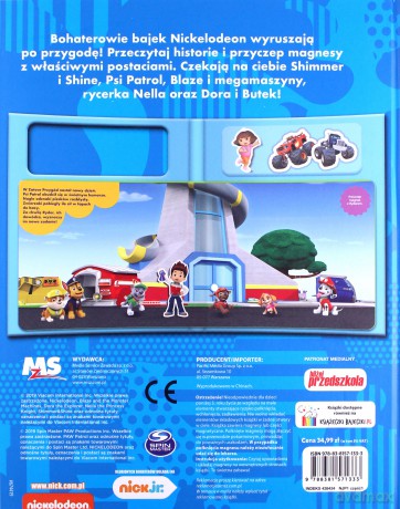 Nick Jr Przyczep magnes Czas na przygodę [KSIĄŻKA]