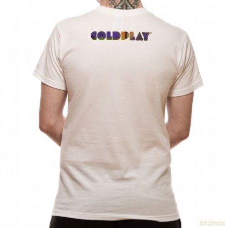 Coldplay: Multi Coloured Every Teardrop,White (M) [T-SHIRT]