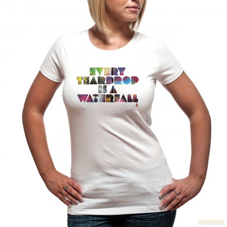 Coldplay: Multi Coloured Every Teardrop,White, Women (M) [T-SHIRT]