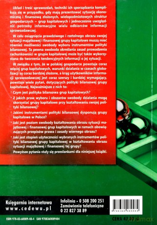 Polityka bilansowa grupy kapitałowej - Piątek Edyta [KSIĄŻKA]