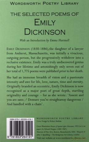 Selected Poems of Emily Dickinson - Emily Dickinson [KSIĄŻKA]