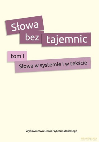 Słowa bez tajemnic [KSIĄŻKA]