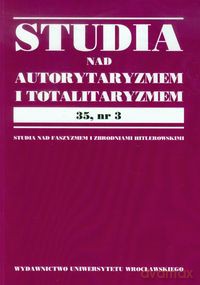 Studia nad Autorytaryzmem i Totalitaryzmem 35,nr 3 [KSIĄŻKA]
