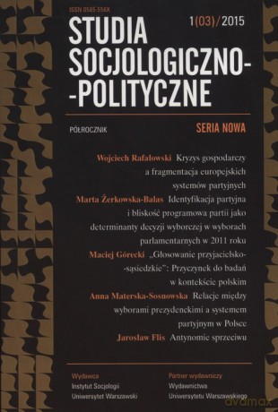 Studia Socjologiczno-Polityczne 1(3)/2015 [KSIĄŻKA]