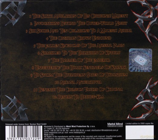 Bal-Sagoth: The Chthonic Chronicles (Remastered) (digipack) [CD]