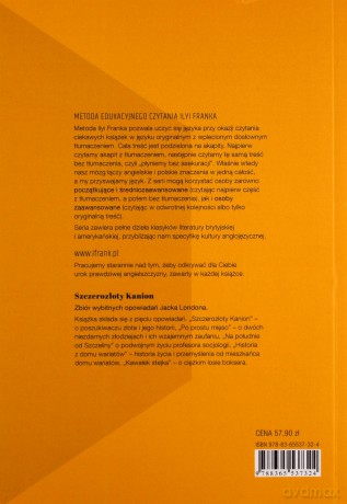 Szczerozłoty Kanion Opowiadania Angielski z Jackiem Londonem. [KSIĄŻKA]