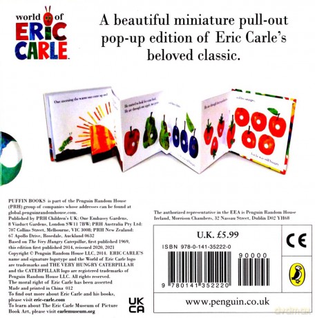 The Very Hungry Caterpillar: a Pull-out Pop-up - Eric Carle [KSIĄŻKA]