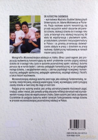Wczesnodziecięca edukacja w żłobku - Katarzyna Sadowska [KSIĄŻKA]