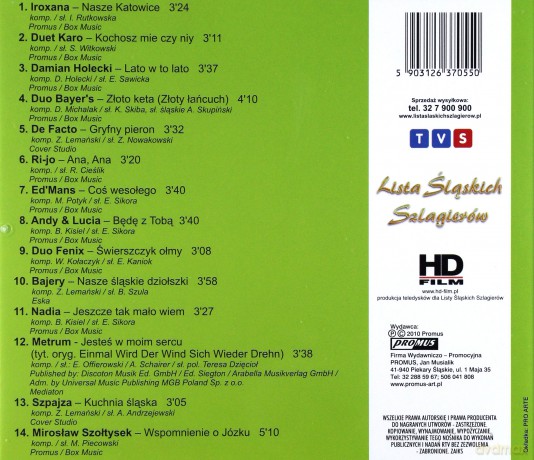 TVS Prezentuje: Lista Śląskich Szlagierów - Wspomnienie O Józku [CD]