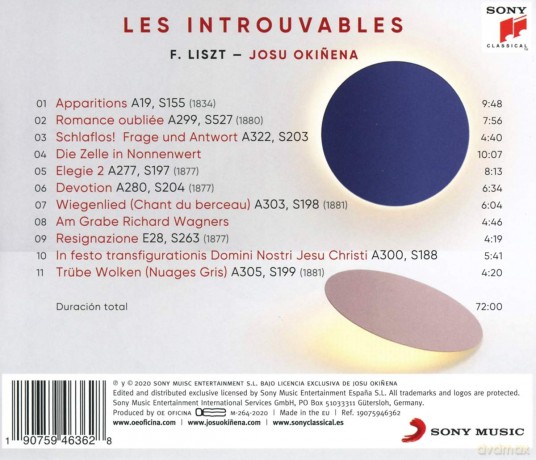 Josu Okiena: Franz Liszt: Les Introuvables [CD]