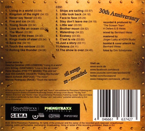 Axxis: Best Of EMI Years (digipack) [2CD]