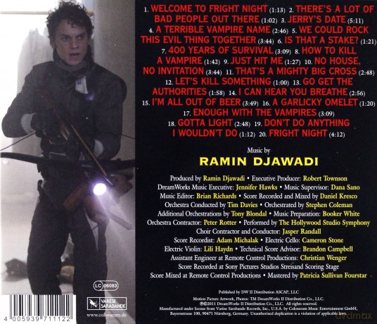 Fright Night soundtrack (Postrach Nocy) (Ramin Djawadi) [CD]