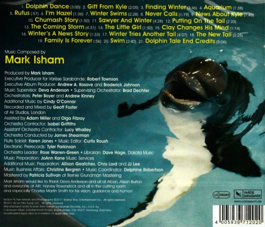 Dolphin Tale soundtrack (Mój Przyjaciel Delfin) (Mark Isham) [CD]