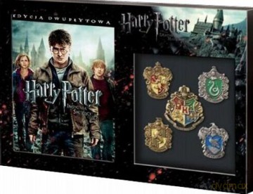 Harry Potter i Insygnia śmierci część 2 edycja kolekcjonerska z herbami Hogwartu [2DVD]