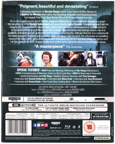 Dont Look Now (Nie oglądaj się teraz) [Blu-Ray 4K]+[Blu-Ray]