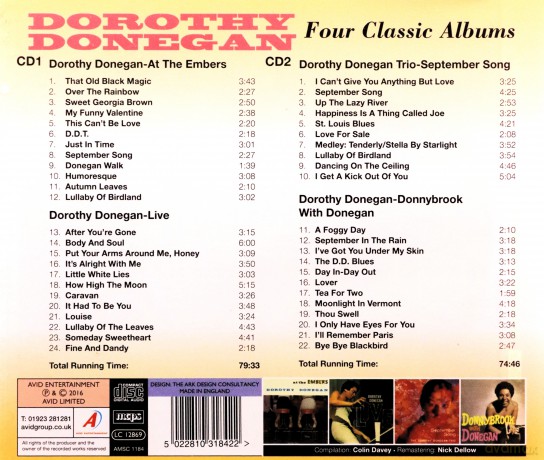 Dorothy Donegan: Four Classic Albums [CD]