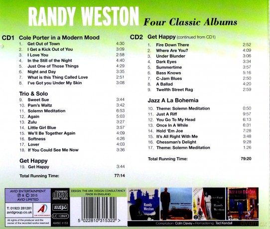 Randy Weston: Four Classic Albums [2CD]