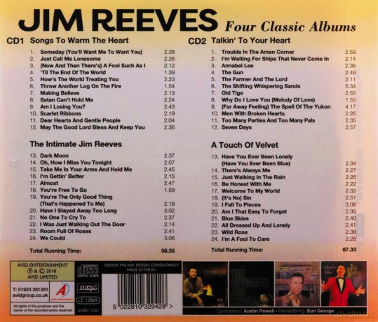 Jim Reeves: Four Classic Albums [CD]