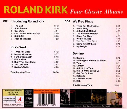 Roland Kirk: Four Classic Albums [2CD]