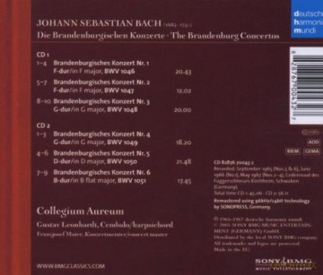 Collegium Aureum: Bach: die Brandenburgischen Konzerte [2CD]