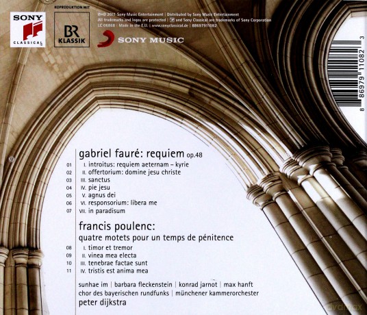Dijkstra, Peter: Fauré: Requiem op. 48/Poulenc: Quatre motets pour un temps de penitence [CD]