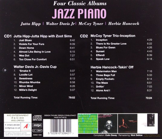 Jutta Hipp: Jazz Piano - Four Classic Albums [CD]